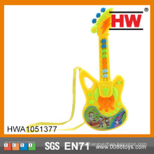 Hot Sale B/O Children Plastic Toy Cartoon Musical Instruments kids mini guitar